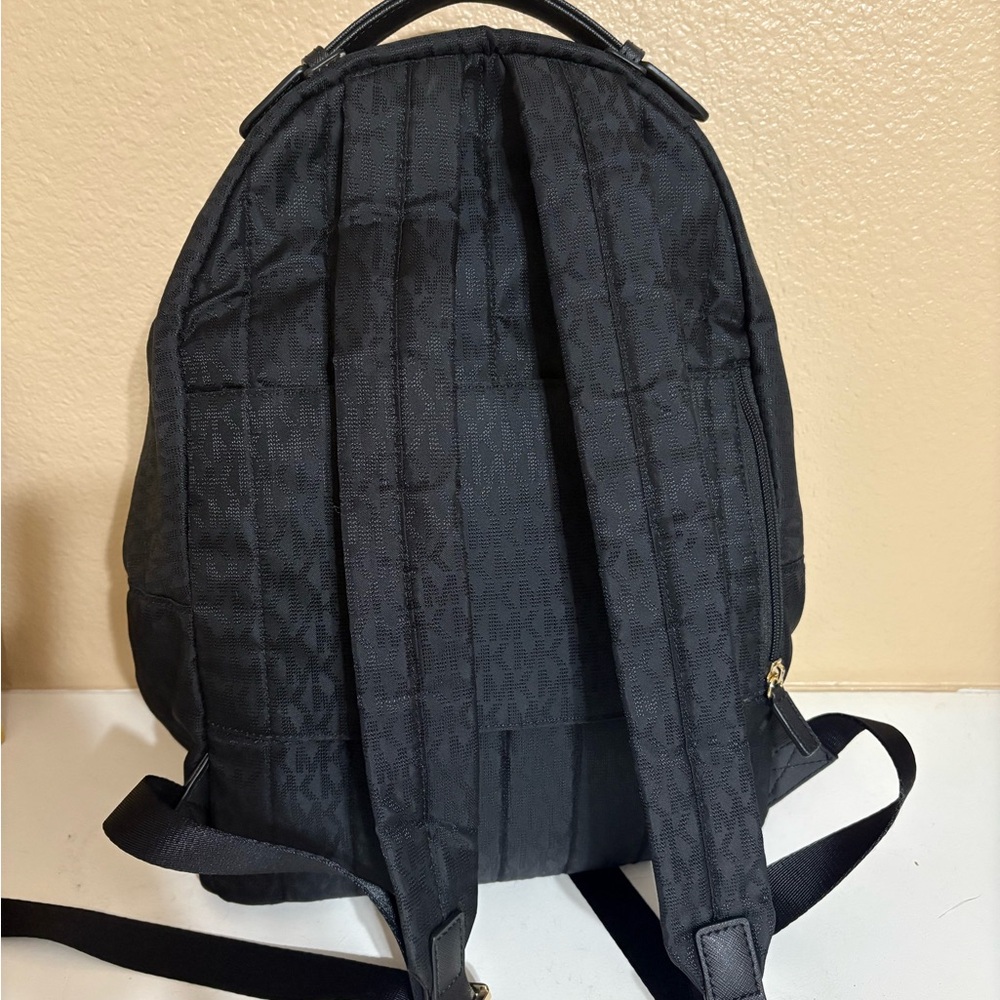 Michael Kors Black Backpack with Gold Accents - Picture 2 of 3